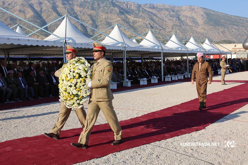 به‌ وێنه‌.. به‌ڕێوه‌چوونی مه‌راسیمی 36ه‌مین ساڵیادی جینۆسایدی بارزانییه‌كان